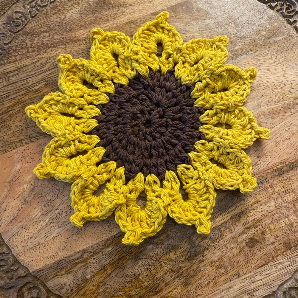 Crocheted Sunflower